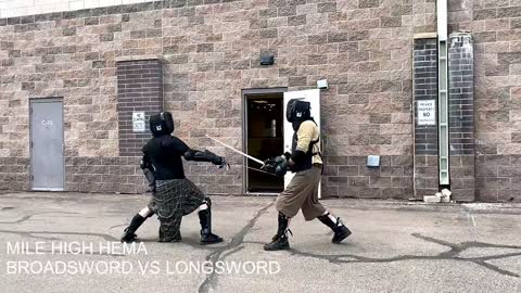 Steel Training - 17 - Longsword vs Basket Hilt Broadsword