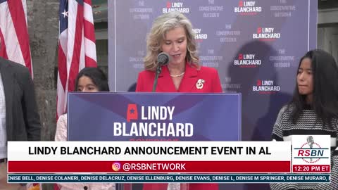 LIVE Replay: Lindy Blanchard Announces Campaign Switch to AL Gubernatorial Race 12/6/21