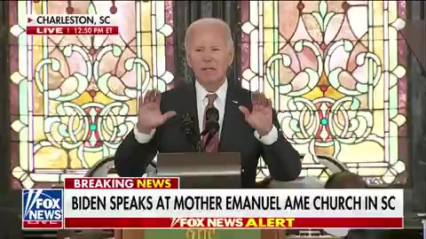 Biden gave a speech at a black church in South Carolina where he was heckled and booed