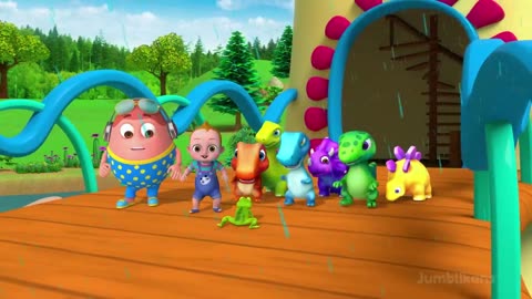 The Rain Song Nursery Rhyme with Baby Taku & Jumblikans Dinosaurs