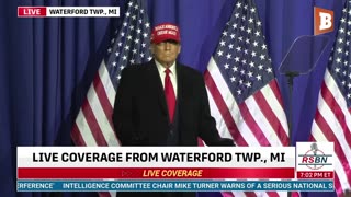 LIVE: Donald Trump Holds Rally in Waterford Township, MI...