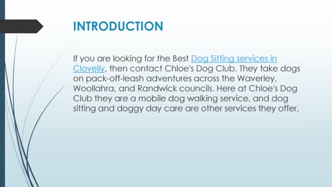 Best Dog Sitting services in Clovelly