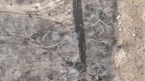 Ukrainian drone hits TM-62.ski anti-tank mine