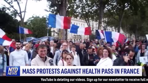 Mass Protests Against Health Pass in France
