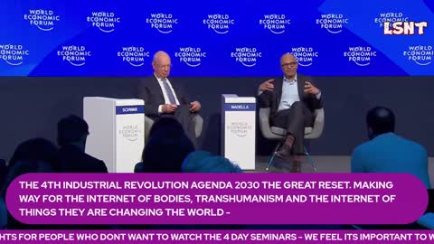 Satya Nadella, CEO of Microsoft Speak to Klaus DAVOS 2023 WEF