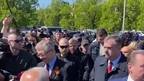 The Russian ambassador to Poland failed to lay a wreath at the memorial in Warsaw