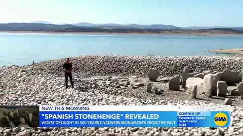 Spanish Stonehenge revealed due to record-breaking drought l GMA