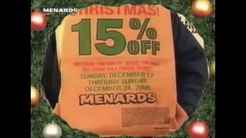 December 23, 2006 - 15% Off Christmas Sale at Menards