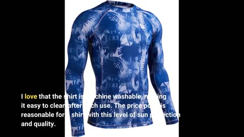 Buyer Comments: HUGE SPORTS Men's Splice UV Sun Protection UPF 50+ Skins Rash Guard Long Sleeve...