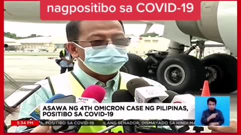 Asawa ng ika-4 ha kaso ngOmicron variant sa Pilipinas, nagpositibo sa COVID-19