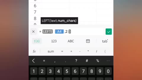 How To Use left function in excel