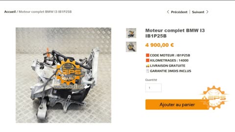 AEPSPIECES.COM - Moteur complet BMW I3 IB1P25B