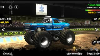 Monster Jam All Star Saturday Freestyle Part 1(Video Game Monster Truck Freestyle)