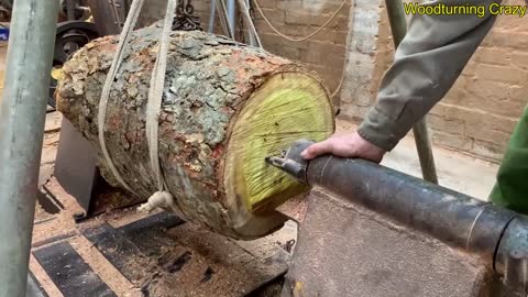 Amazing Woodturning Crazy - Great Hand Crafting Skills On Wood Lathe