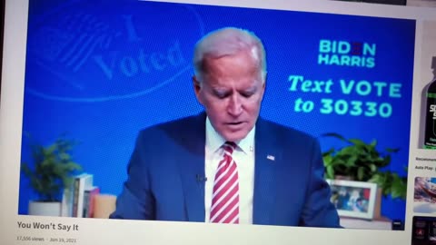 Joe Biden Admits Voter Fraud