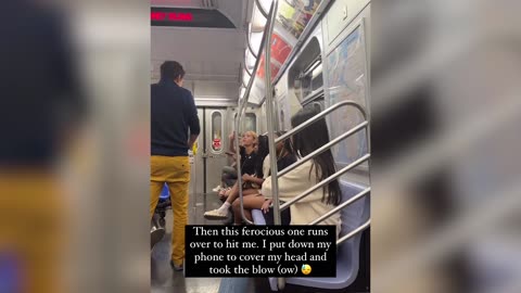 WHAT THE F?! Teen Riding F Train in NYC Attacks Asian Woman and Witness [WATCH]
