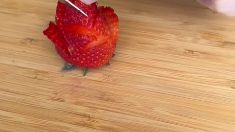 This strawberry trick is so cool