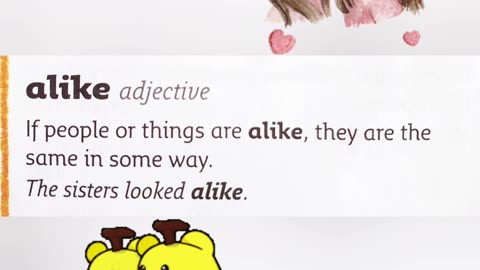 Alike - Word of the Day | How a Toddler recites the word "Alike " | First School Collins Dictionary