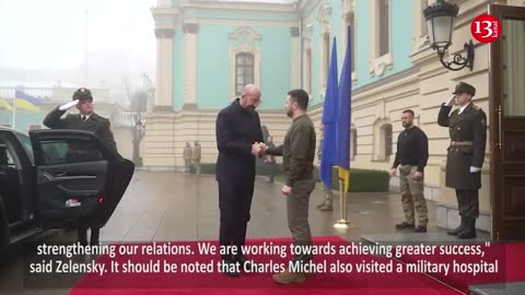 Zelenskiy’s meeting with Charles Michel in Kyiv