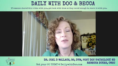 Dr. Joel Wallach - Nervous system is talking, don’t burn it out - Daily with Doc 9/15/23 p2