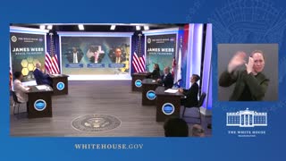 President Biden and Vice President Harris Receive a Briefing on James Webb Space Telescope Images