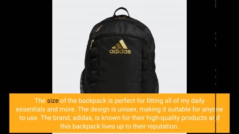 User Feedback: adidas Unisex-Adult Excel Backpack, Jersey WhiteBlack, One Size