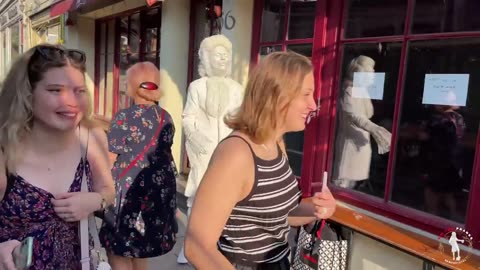 Best Reactions by Human Statue Prank Thank you 2022