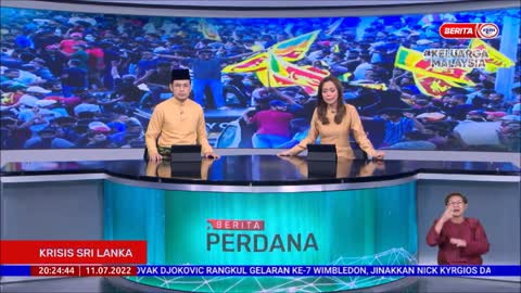 11 JULAI 2022 BERITA PERDANA - KRISIS SRI LANKA: WARGA MALAYSIA SELAMAT