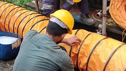 Dehumidifier air duct cleaning