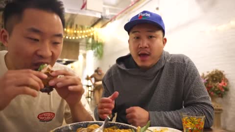 The BEST Thai Food in New York! FAMOUS Thai Rapper (Thaitanium)