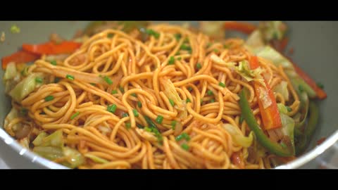 Recipe for Vegetarian Noodles - Veg Hakka Chowmein