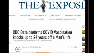 VAXXINES ARE SHORTENING LIFE SPANS ACCORDING TO THE CDC !! MUST SEE AND SHARE WITH ALL !!