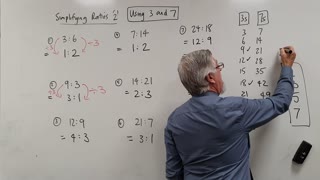 Math Ratios 02 Simplifying Using 3 and 7