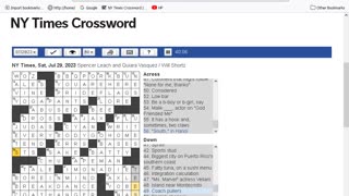 NY Times Crossword 24 Jun 23, Saturday