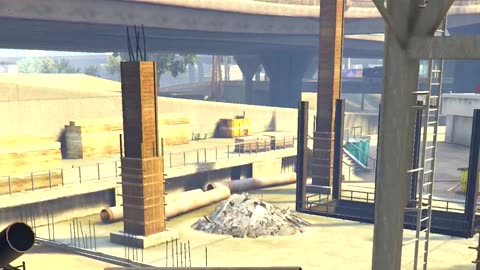 GTA V Using A Bulldozer To Save A Drama King Construction Worker In Grand Theft Auto 5