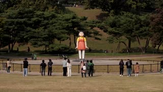 'Squid Game' doll at Seoul park draws fans