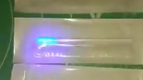 What would make these covid test swabs glow like this under UV light?