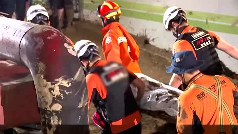 S.Korea storm: dramatic rescue from underground parking