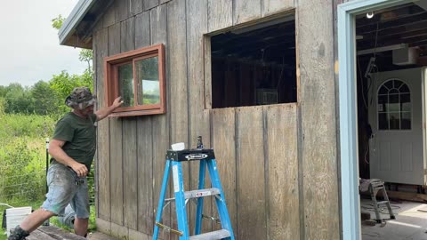 How to Install a Window in The Cabin