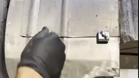Tire baffle welding