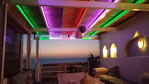 Taghazout surfing Camp sunset Morocco