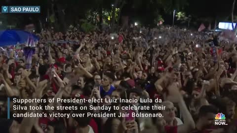 Supporters Of Brazil’s President-Elect Lula da Silva Celebrate Victory Over Bolsonaro