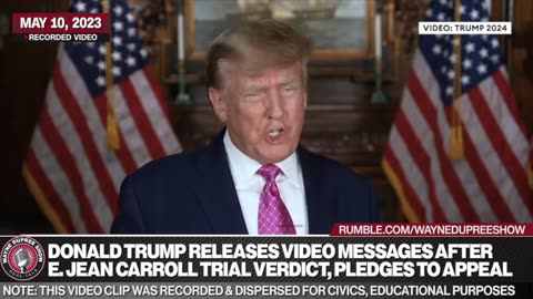 Trump To Appeal E. Jean Carroll Court Decision