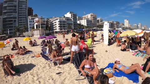 🇧🇷 LEBLON Beach Brazil's Paradise Beach RİO DE JANEİRO 🌴
