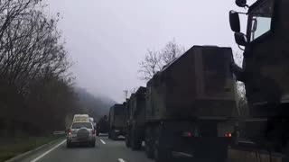 2022 12 27 Situazione verso la frontiera fra Serbia e Kossovo