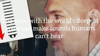 Did You Know? The man with the world’s deepest voice can make sounds humans can’t hear || FACTS