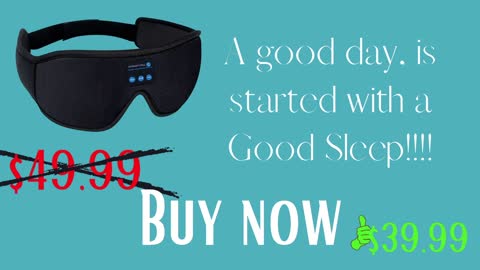 Wireless Eye Mask HeadSet SleepClouds