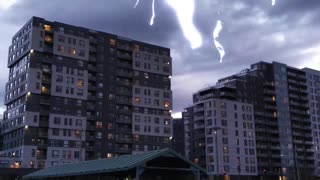 Lightning bolt in slow motion