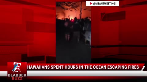 Hawaiians Spent Hours In The Ocean Escaping Fires