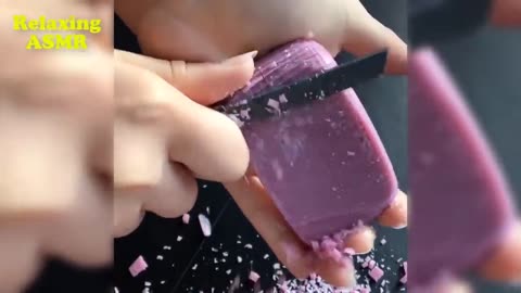 Soap cutting and soap carving satisfying video